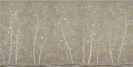 Chantilly Part custom on Lead Grey dyed Silk