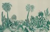 Bahamian Beach Bahamian Beach Original on celadon painted Xuan paper