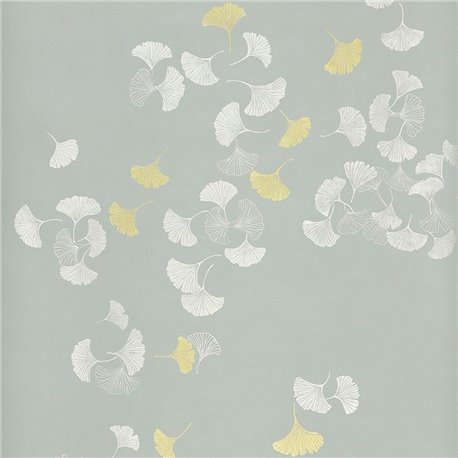 Gingko Colourway SC-98 on custo silver metallic silk