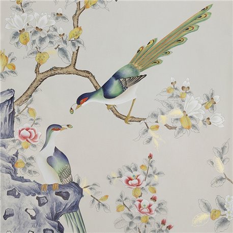 Japanese Garden Part custom on custom grey dyed paper