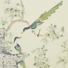Japanese Garden Part custom on Ivory dyed silk