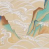 Matsushima Waves Kano on Edo Straw India tea paper