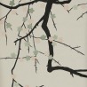 Plum Blossom Full custom on Bleached White dyed silk