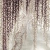 Willow Boysenberry on White Metal gilded paper