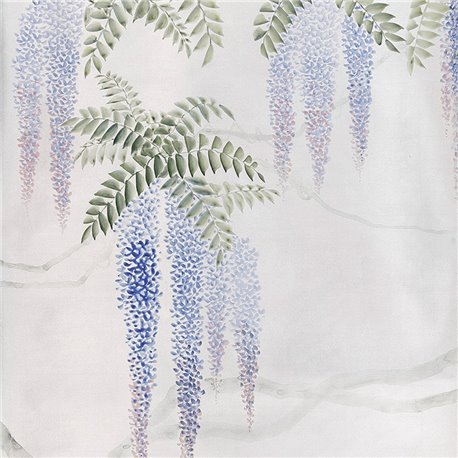 Wissteria Colourway SC-97 on Sterling Silver gilded silk