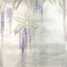 Wissteria Lavender on White Metal gilded paper with pearlescent antiquing