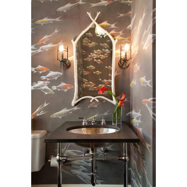 Poissons Koi sur Edo Nuit...