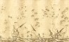 Japanese Garden Dark Lacquer on Deep Rich Gold gilded silk