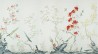Japanese Garden Original on Bleached White dyed silk
