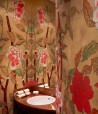 Koren Peony Original on Sienna Earth dyed silk