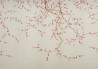 Plum Blossom Blossom on Satin Grey dyed silk