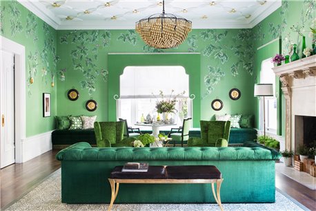 Silk Tree Clouway SC-92 on Emerald Green dyed silk