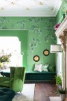 Silk Tree Clouway SC-92 on Emerald Green dyed silk