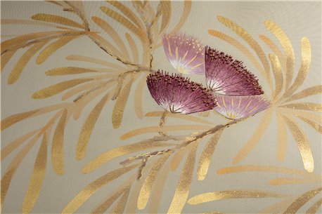 Silk Tree Colourway SC-80 on Pale Grey dyed silk