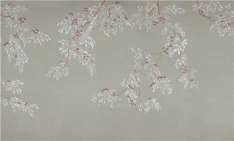 Silk Tree Full custom on custom grey painted Xuan paper