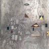 Klimt Polished Silver bas elief gilded paper