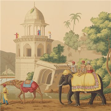 Early Views of India Crépescule on scenic paper