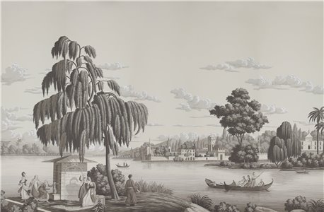 Rives du Bosphore Eau Forte on scenic paper