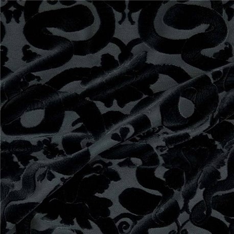 ANACONDA CUT VELVET NOIR