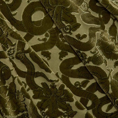 ANACONDA CUT VELVET OLIVE...