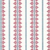 Fern Stripe Red and Blue AT15105
