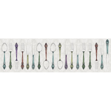 Carta da Parati INKIIRR1401 SILVERWARE - INKIOSTRO BIANCO