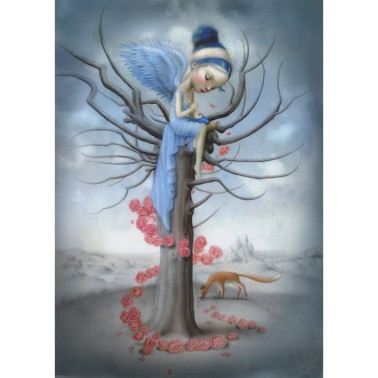 Papel de parede INKCCBB13 BLUE BIRD AND THE FOX - INKIOSTRO BIANCO