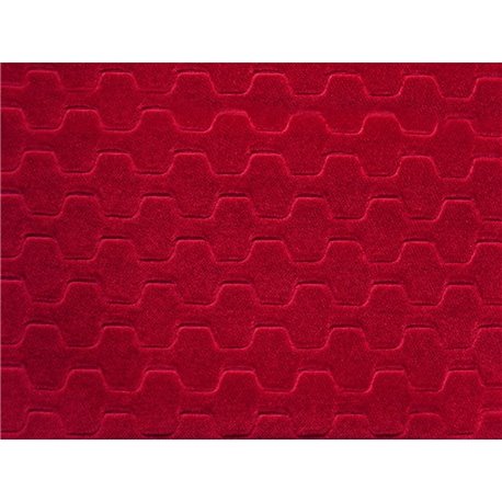 CARVER EMBOSSED VELVET WATER REPELLENT 11 Hot Cherry CARVER EMBOSSED VELVET WATER REPELLENT 11 Hot Cherry