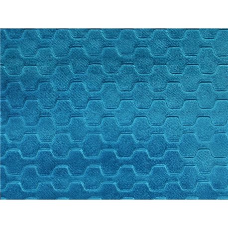 CARVER EMBOSSED VELVET WATER REPELLENT 27 Riverside Blue CARVER EMBOSSED VELVET WATER REPELLENT 27 Riverside Blue