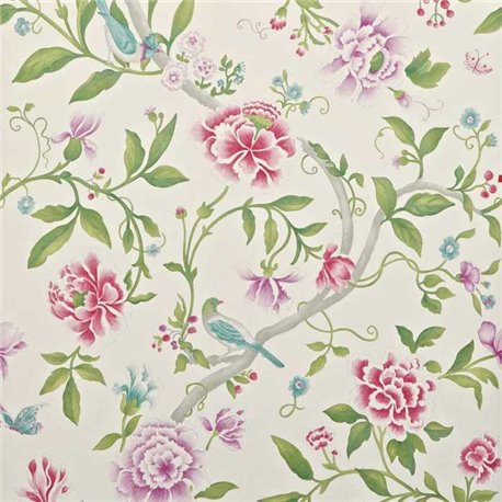 Porcelain Garden Magenta-Leaf Garden DCAVPO106 Porcelain Garden Magenta-Leaf Garden DCAVPO106