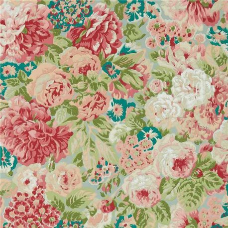 Rose and Peony Blue Clay-Carmen Lt DOSW217029 Rose and Peony Blue Clay-Carmen Lt DOSW217029