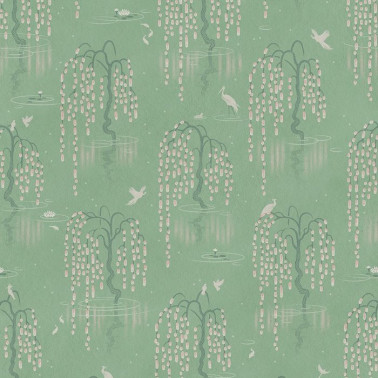 Kyoto Blossom Willow Green DVS098