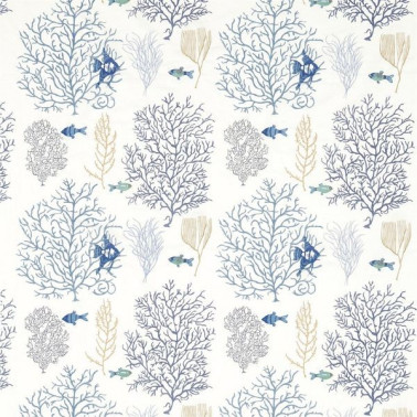 Dekostoff CORAL & FISH DVOY233300-marine blue Sanderson