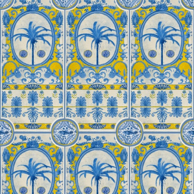 The Villa Mural Yellow WP20575
