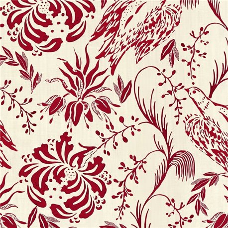 Folk Embroidery Crimson WP30014 Folk Embroidery Crimson WP30014