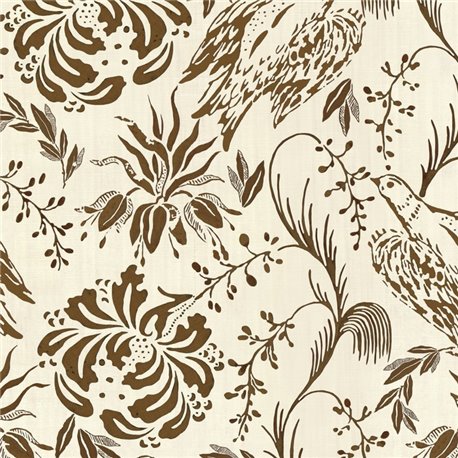 Folk Embroidery Tobacco WP30017 Folk Embroidery Tobacco WP30017
