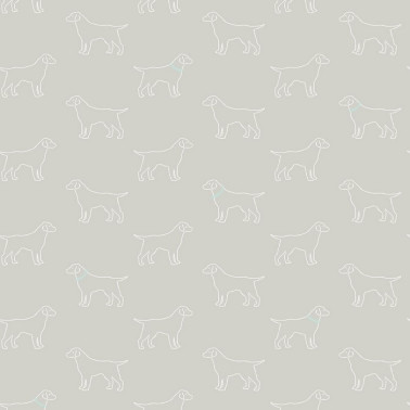 Yoop Grey Blue Dog 3122-10414