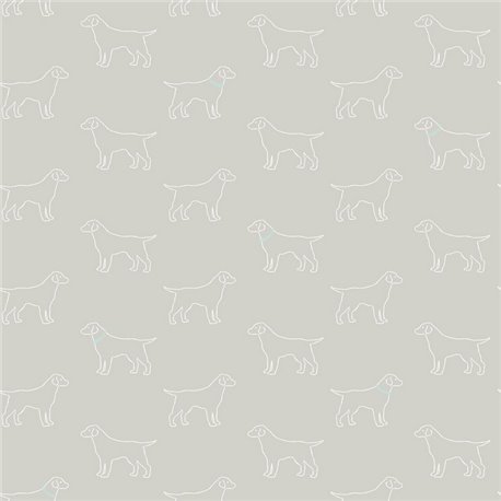 Yoop Grey Blue Dog 3122-10414 Yoop Grey Blue Dog 3122-10414