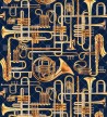 Carta da Parati DONALD TRUMPET 13TP-04 - LONDON ART