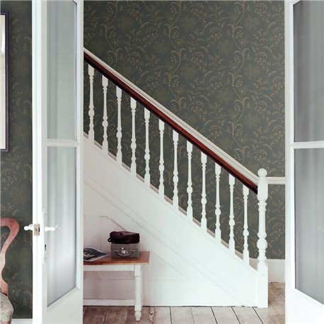 Bedford Square 0273BEEBONY Metallic Gold Charcoal