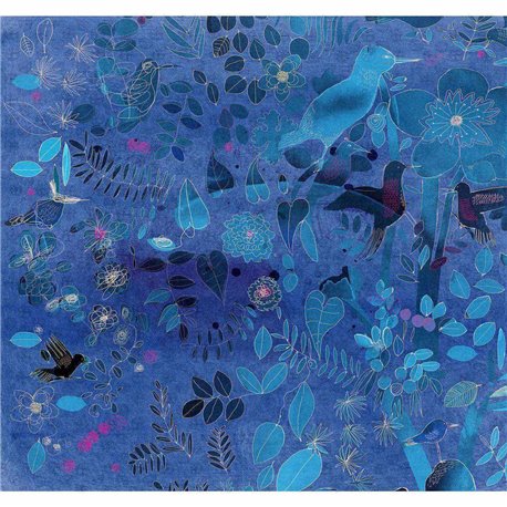 WATERCOLOR AND NATURE IN BLUE AS-16 WATERCOLOR AND NATURE IN BLUE AS-16
