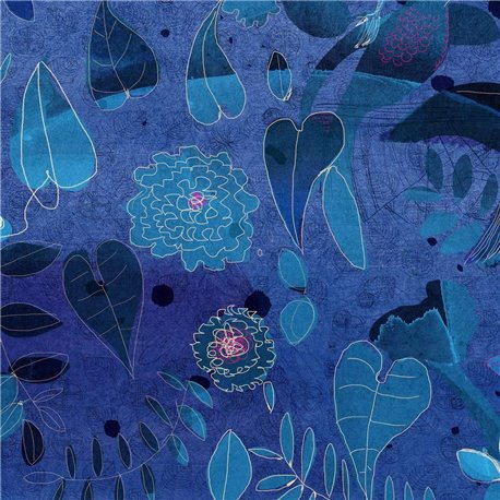 WATERCOLOR AND NATURE IN BLUE AS-16