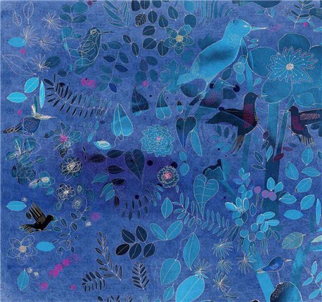 WATERCOLOR AND NATURE IN BLUE AS-16