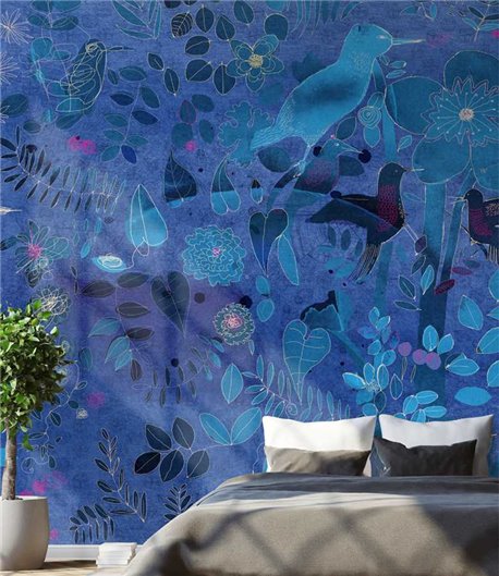 WATERCOLOR AND NATURE IN BLUE AS-16