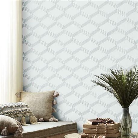 Palisades Paperweave White Smokey Blue BO6723