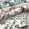 Peacock Block Print Linen BO6635