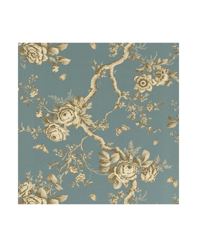 Papel Pintado PRL27-07 ASHFIELD FLORAL - TOURMALINE - Ralph Lauren Home Papel Pintado PRL27-07 ASHFIELD FLORAL - TOURMALINE - Ralph Lauren Home