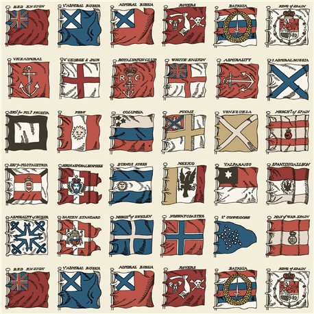 Naval Ensigns Red Blue FG099-V110 Naval Ensigns Red Blue FG099-V110
