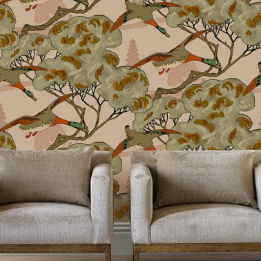 Grand Flying Ducks Plum...