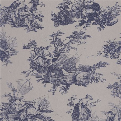 Scene D Ete Velours Bleu Profond 87996706 Scene D Ete Velours Bleu Profond 87996706